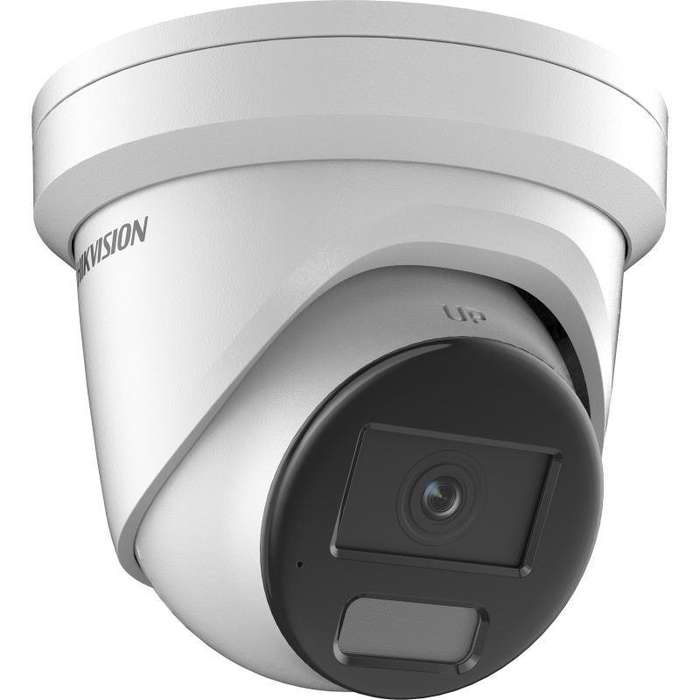 Hikvision - Hybrid ColorVu 4MP turret 2.8mm lens 40m hybrid IR/white light 130dB WDR 12VDC/POE