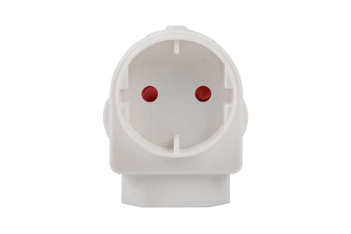 Adaptor Euro/Schuko White E/Mate