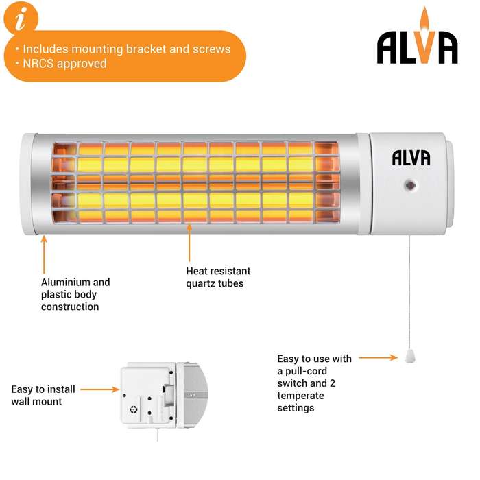 Electric Quartz Bathroom Heater