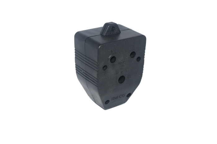 Elec Mts Coupler Janus Black Rubber