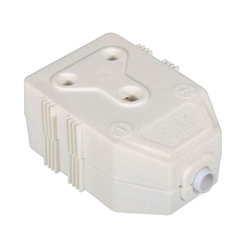 Janus Coupler White Pvc Double 16 A