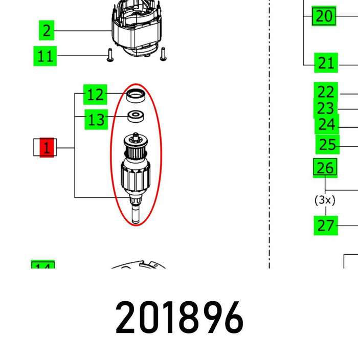 Armature Rts 400 R 230 V