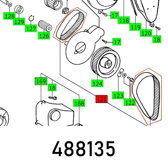 Cog Belt Cs 70 Eb