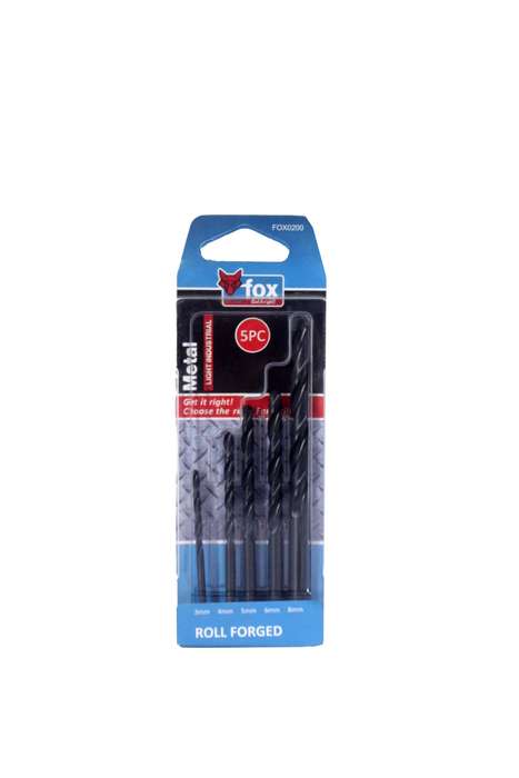 Drill Set Fox Hss P/5 Forged Pro 3 8 Mm