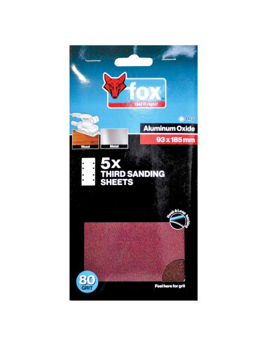 Abr Fox Sand 93 X185 Mm 80 G Valcro P/5 Xxx