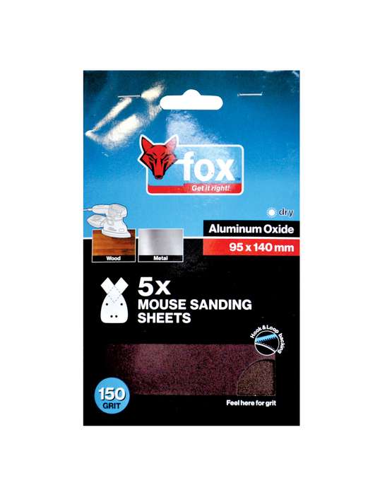 Abr Fox Mouse Sanding 95 X140 Mm P150 P/5