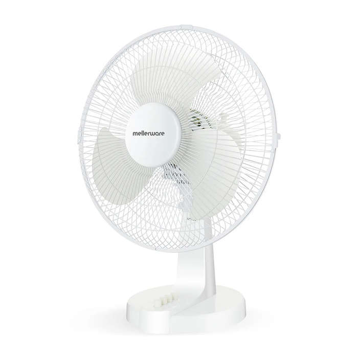Mellerware Fan Desktop Plastic 35 W 30 Cm White