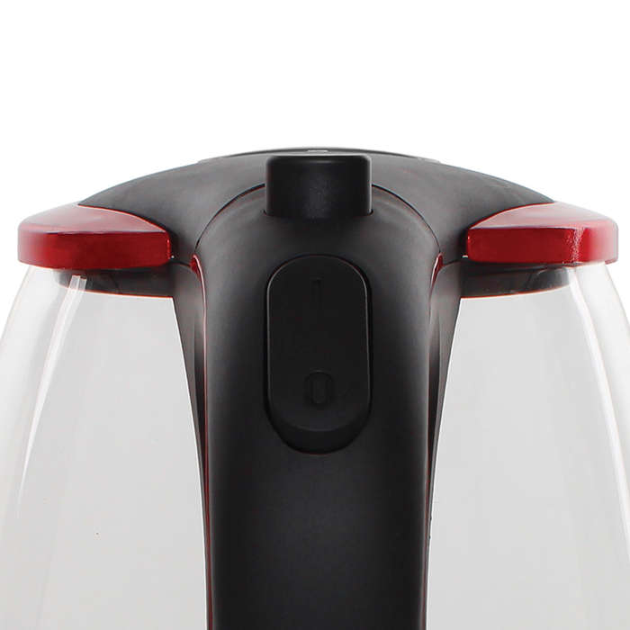 Mellerware Kettle Glass 1.8 L 2200 W 360 D Cordl Red