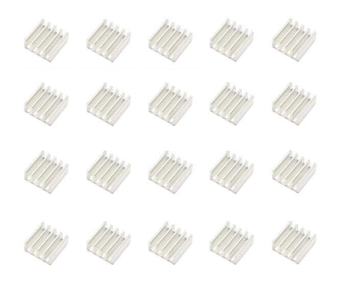Aluminium Heat Sink Stick On 9x9x5mm 100/Bag Hs 9*9*5