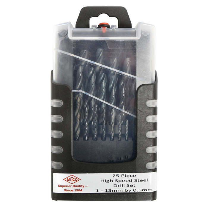 Mitco Drill Set Steel 25 Pc