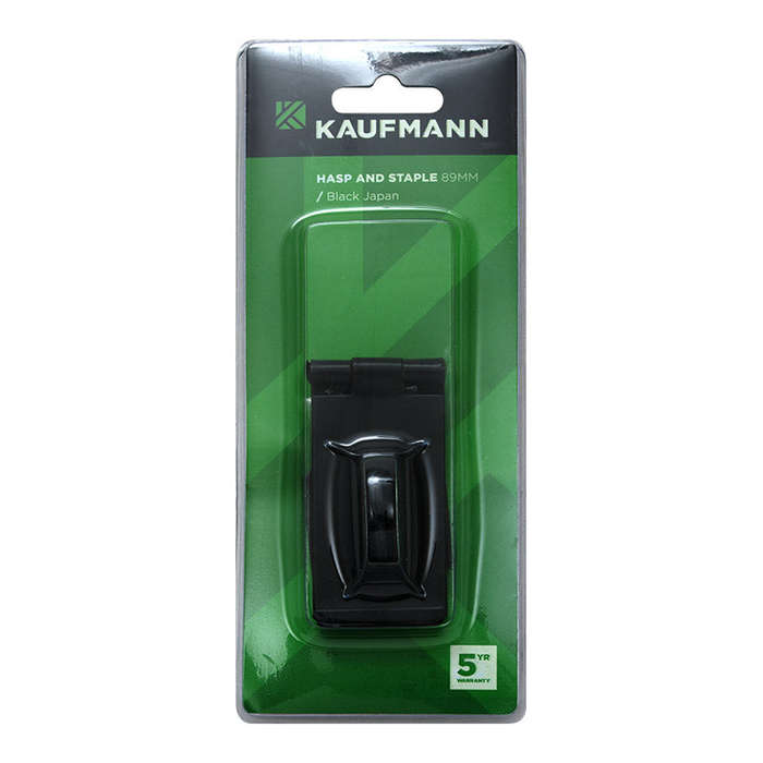 Kaufmann Hasp & Staple Japan 89 Mm Blk