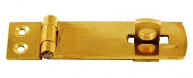 Hasp&Staple Brass Plated 90 Mm P/10
