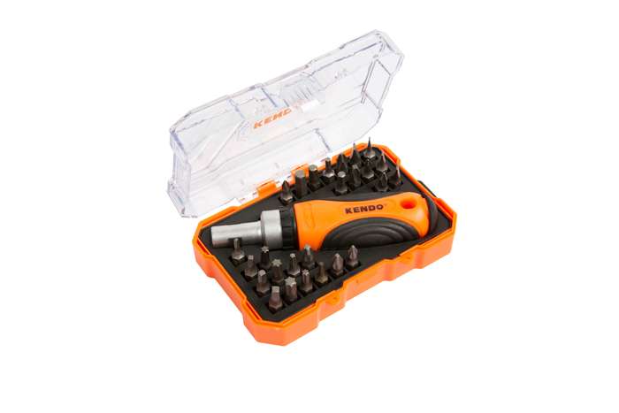 Screwdriver Set Kendo Ratchet +26 Pc Bits
