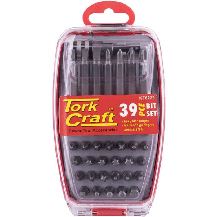 Screwdriver Bit Set 39 Pc 25 Mm 50 Mm Bits With Quick Release Bit Holder