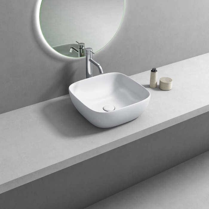 Basin Free Standing Virgo 0 T/H Sq 410 X410 X150 Mm