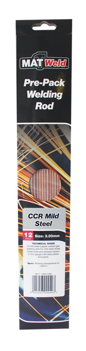 Matweld P/P Rods M/Steel Ccr 3 Mm P/12