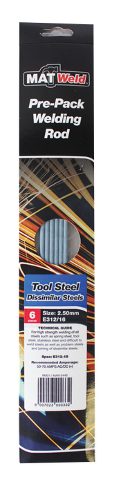 Matweld P/P Rods Tool Steel 2.5 Mm P/6