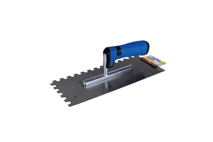 Trowel Mts Plaster P/Hndl Notch Rnd 10 Mm