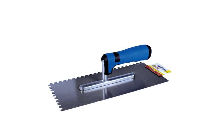 Trowel Mts Plaster P/Hndl Notch Rnd 6 Mm