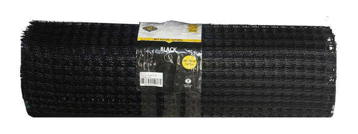 Plastic Netting Mts Black 30 X30 1 X25 M