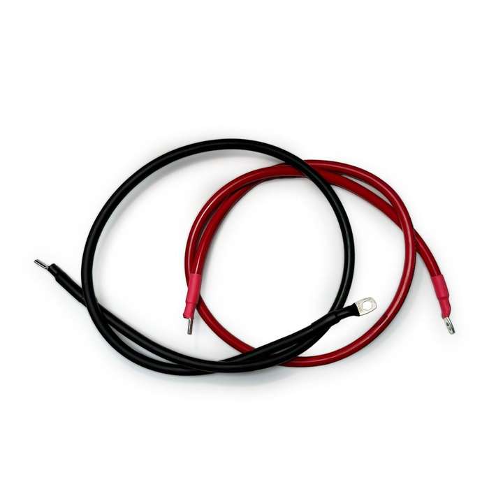 35mm2 2 AWG Battery Cable 150CM Red and Black Pair With 10mm Ring and Pin Lugs