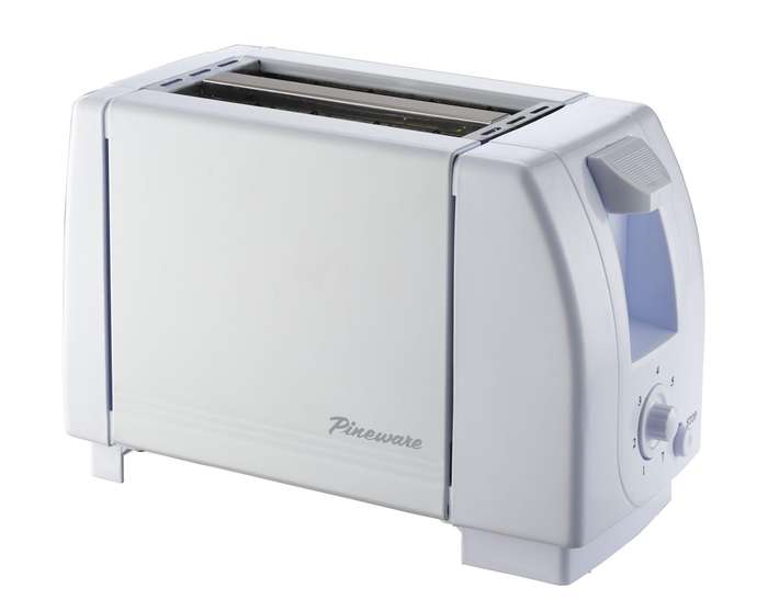 Pet201 White 2 Slice Toaster