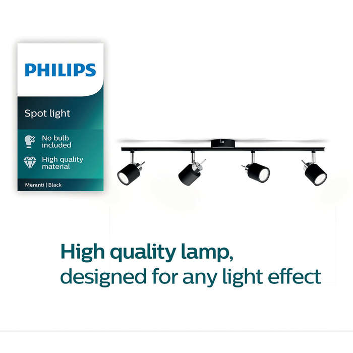 Philips Spotlight Tube Black 4 X35 W Downlighter