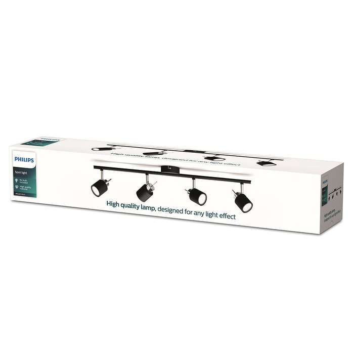 Philips Spotlight Tube Black 4 X35 W Downlighter