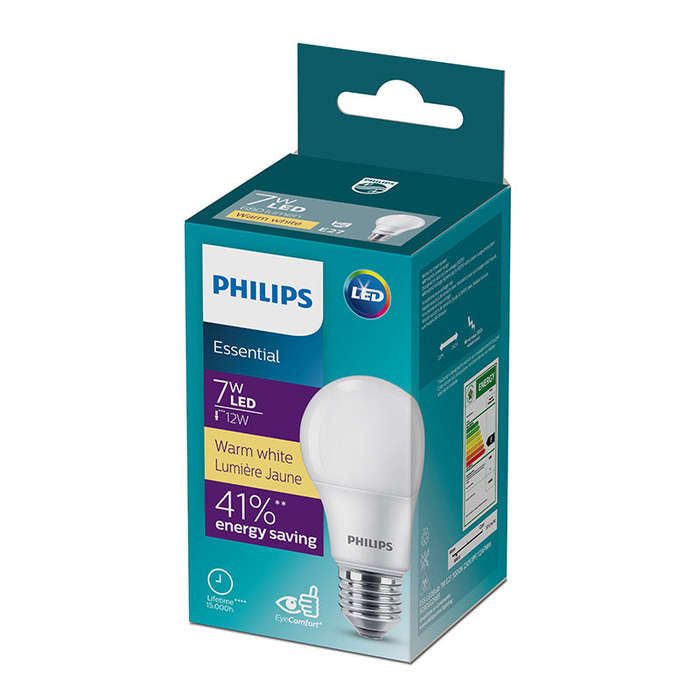 Philips Globe Led 7 W Screw Type Warm White