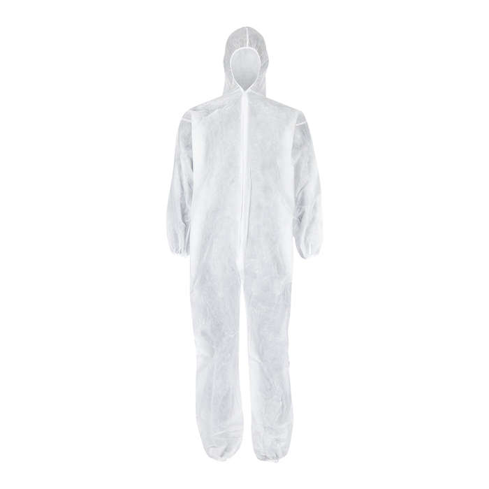 Pioneer Disposable Overall Zip And Hood White 2 Xl