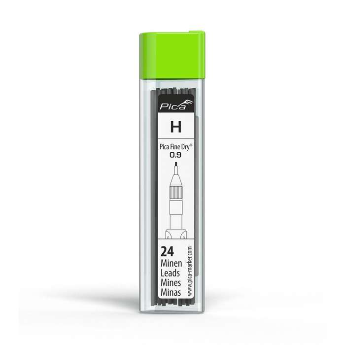 Pica Pica Fine Dry Graphite H Lead 24 Pc Refill Set