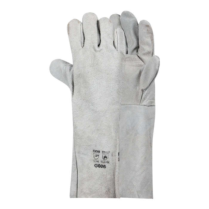 Pioneer Glove Chrome Leather Double Palm 8 Inch
