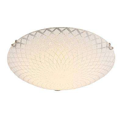 Line Pattern Ceiling Light Chrome E27 2x40w