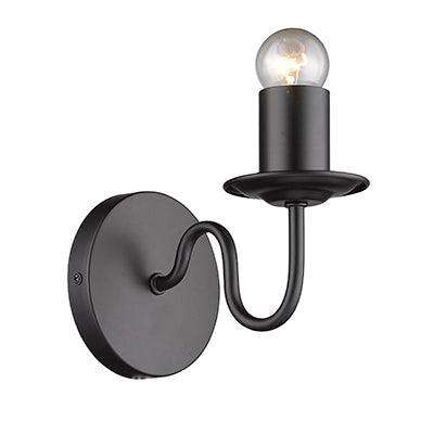 ***Wall Light Up Facing Black 1x E27