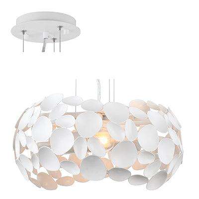 ***Pendant Metal 320mm White E27 2x60w