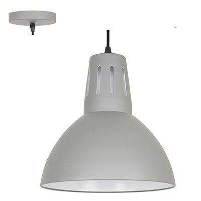 ***Pendant Steel 280mm Grey E27 1x40w