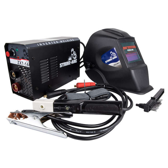 Strike Arc Inverter Welder 140 Amp With Helmet