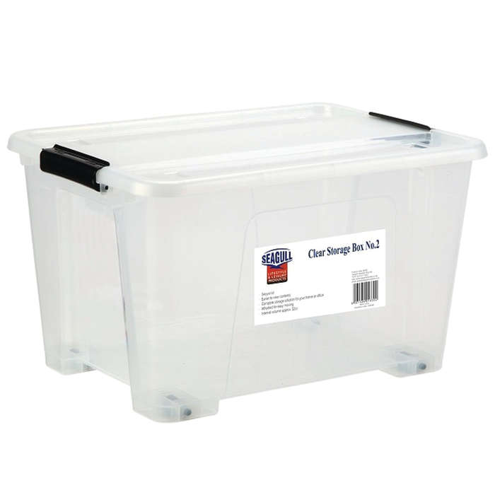 Seagull Clear Storage Box No.2 29 Lt