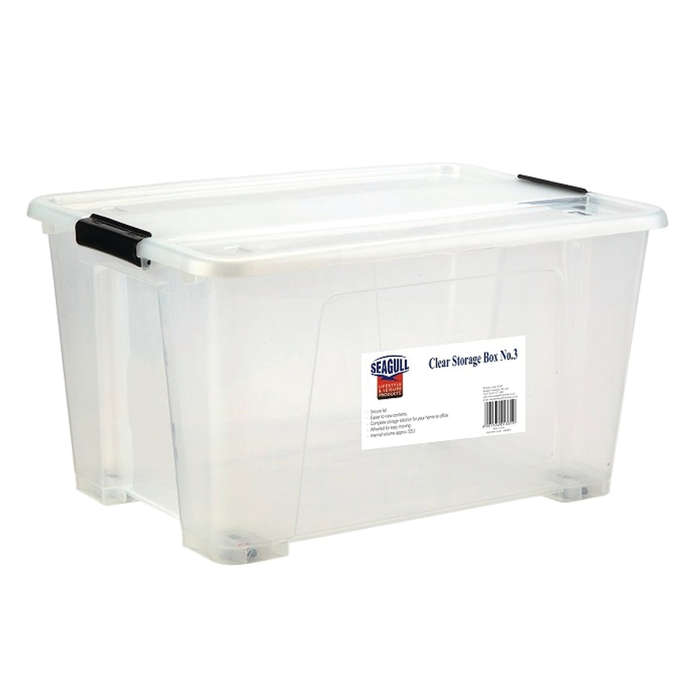 Seagull Clear Storage Box No.3 42 Lt