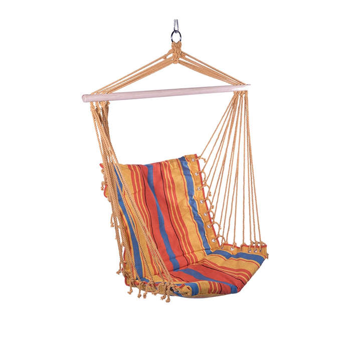 Seagull Hanging Hammock Chair Multi Colour Stripe (100 Cm) Max 150kg