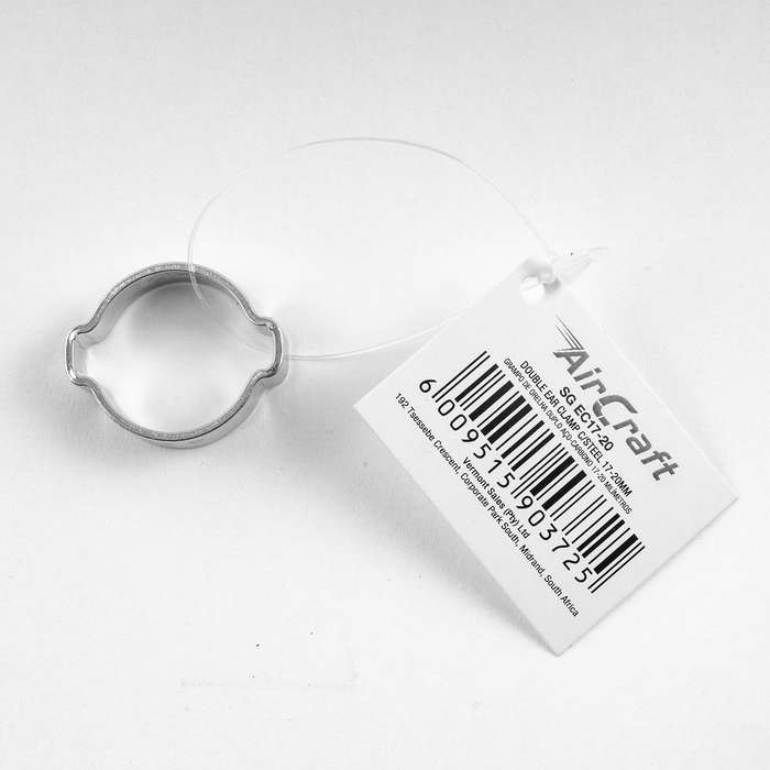 Double Ear Clamp C/Steel 17 20 Mm