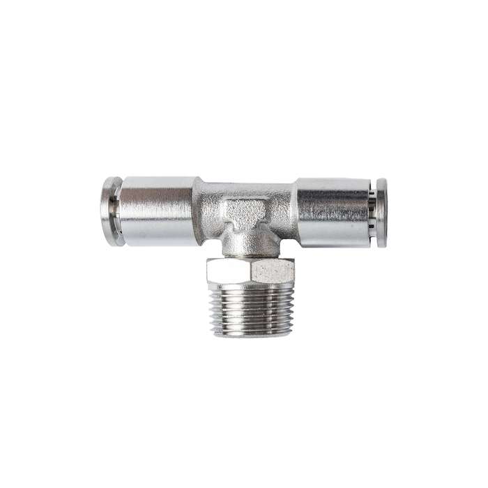 Metal Pu Fitting T Joint 8 Mm 3/8' M