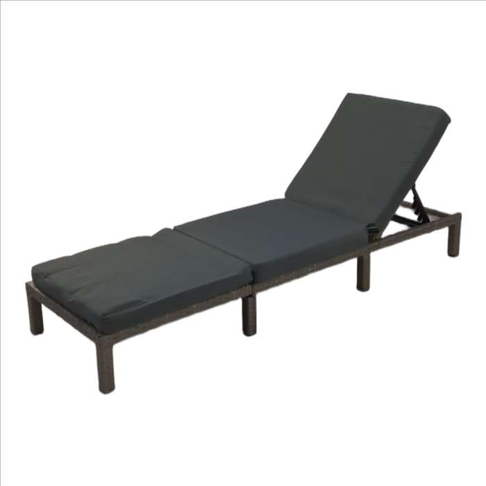 Seagull Deluxe Pe Rattan Lounger Kd Lounger, Size:198x60x28cm Pe Rattan:8*1.2mm,With Extra Comfy...