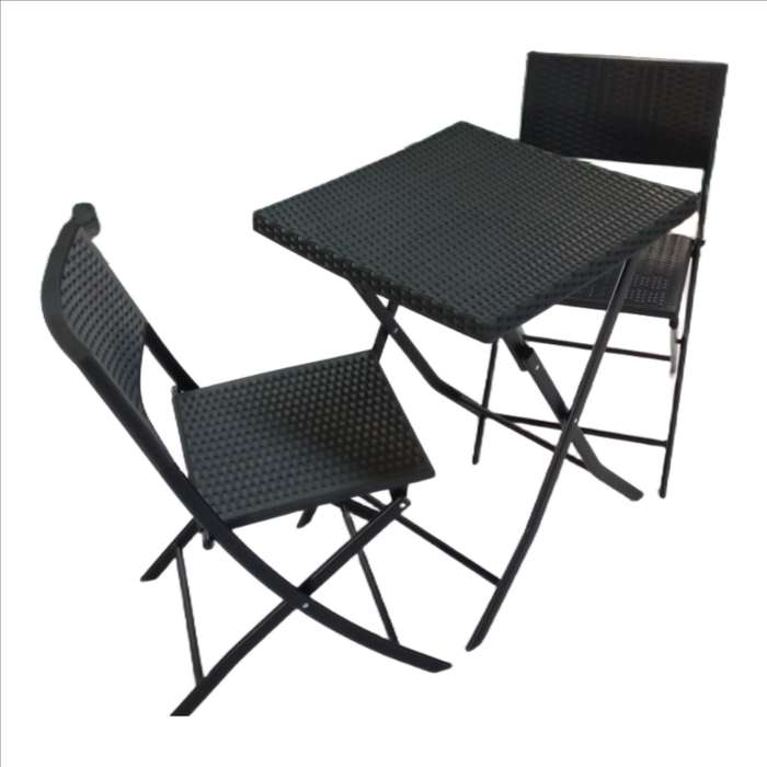 Seagull Panama Rattan 3 Piece Set Injection Moulded SetChair: 45x57x81 Cm Table: 58x58x70 Cm Fra...