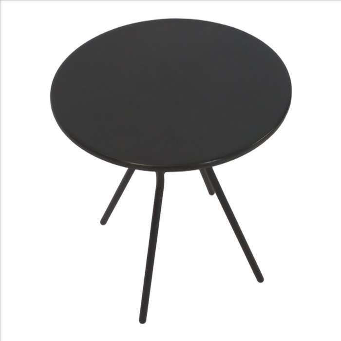 Seagull Polymer Table 60 Cm Size:D60*H70 Cm,Steel 22 Mm, Polymer Top Colour: Black