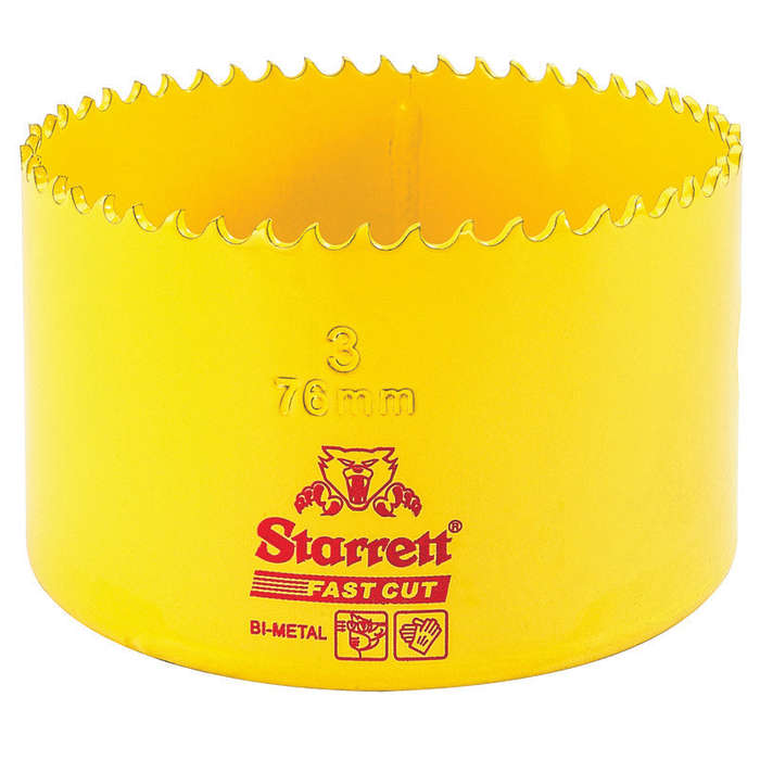 Holesaw Starrett Fast Cut 76 Mm Fch0300