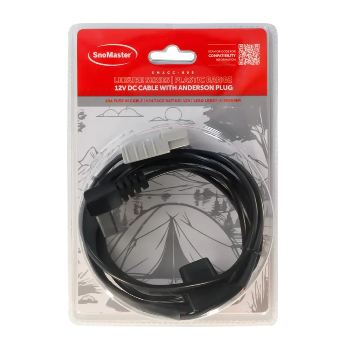 SnoMaster - Leisure Series (Plastic Range) 12V DC Cable With Anderson Plug (SMACC-005)