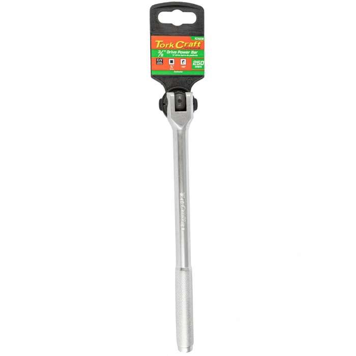 Power Bar 3/8'm Drive 250 Mm Swivel Head Steel Handle Socket