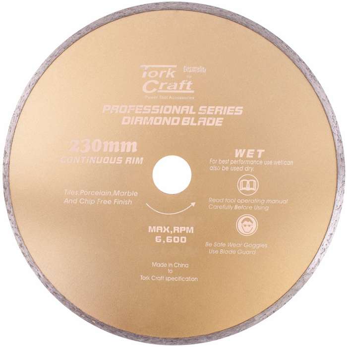 Diamond Blade Continues Thin Rim 230 X22.22 Mm