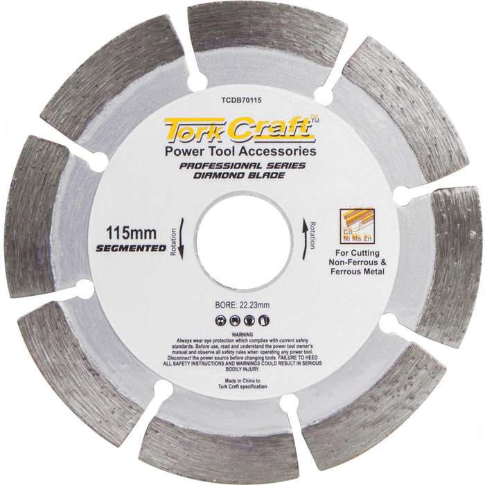 Diamond Blade Seg.115 X 22.23 Mm For Metal Cutting